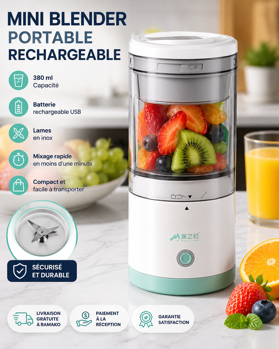 Mixeur de fruits extracteur de jus