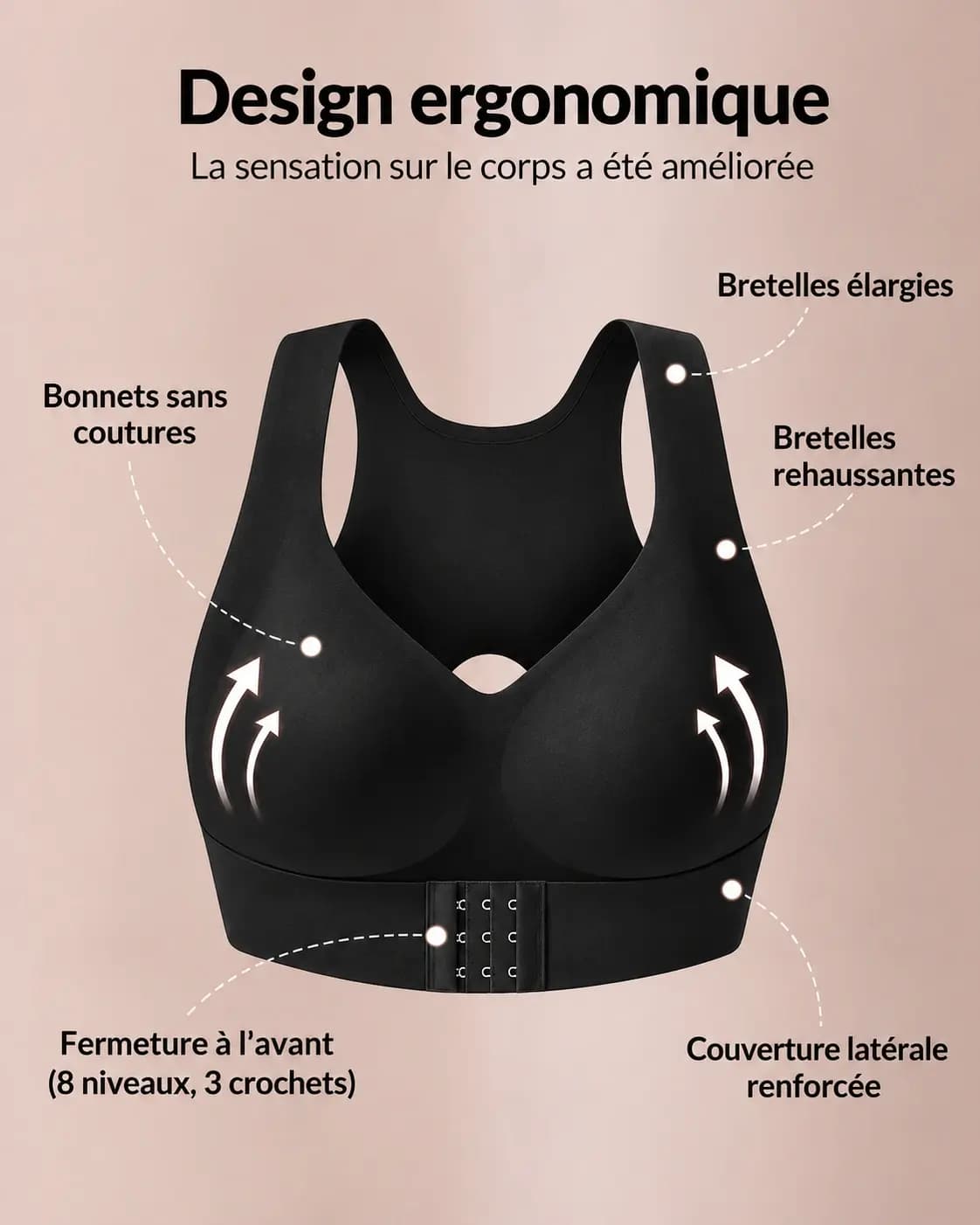 SOUTIEN GORGE ULTRA CONFORTABLE POUR FEMME